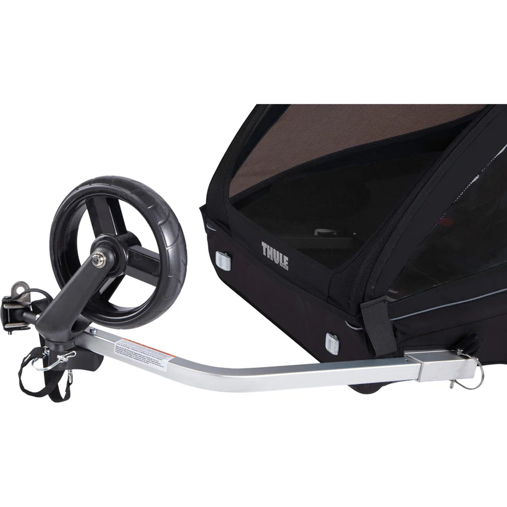 Thule Coaster XT bike trailers in black