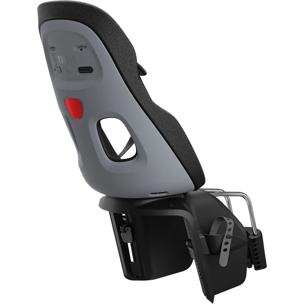 Gray Thule Yepp Nexxt2 Maxi Frame Mount, a secure and stylish Thule bike seat.