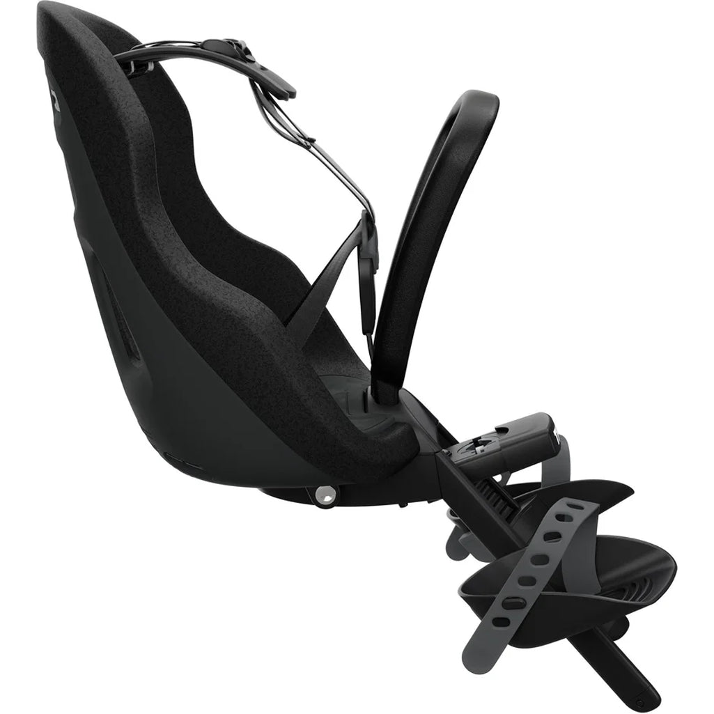 Thule Yepp Nexxt2 Mini black bike seat, designed for safety and convenience.