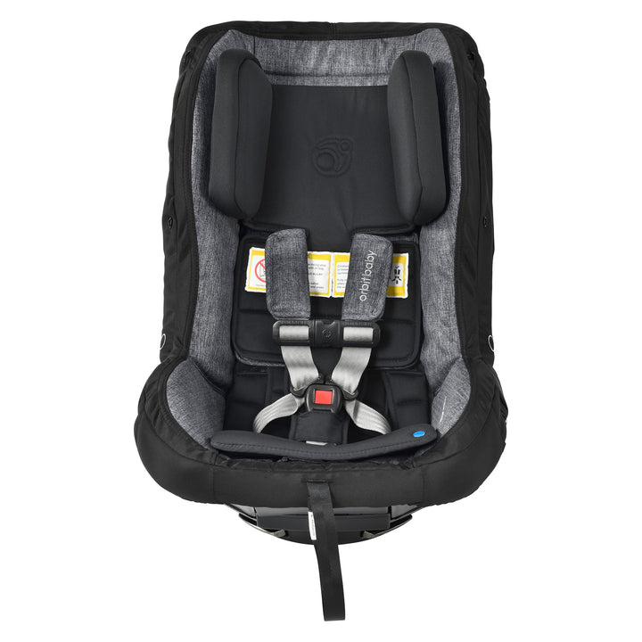 Melange gray Orbit Baby G5 Toddler Car Seat with rotating toddler car seat