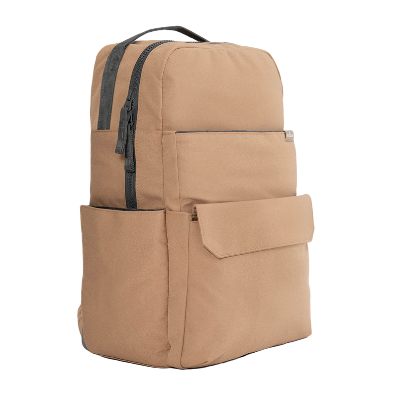 Front view of Little Unicorn Red Rovr Roo Backpack - Toffee, sleek design and durable build for backpacks for kids.