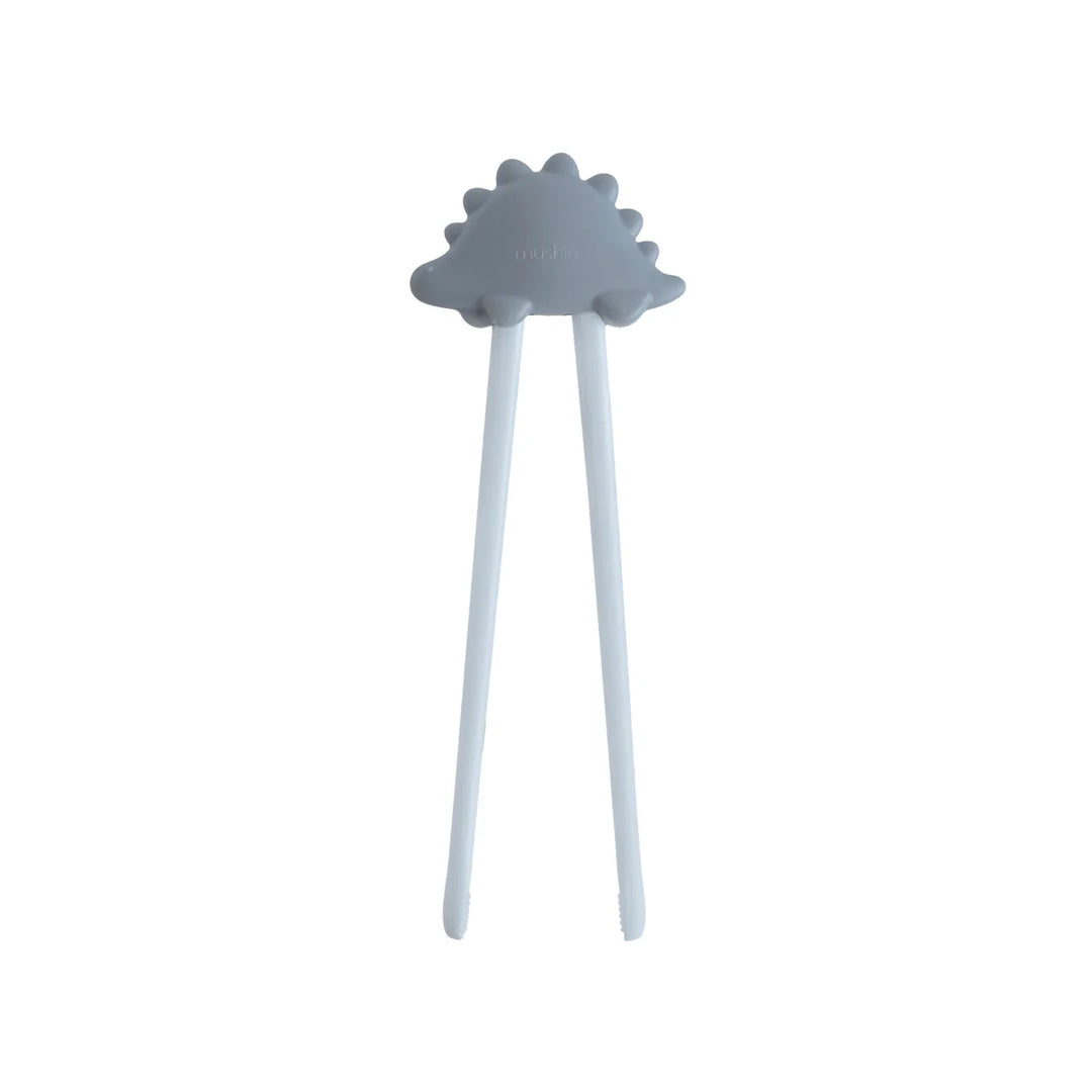 Mushie Training Chopsticks in Tradewinds - dishwasher-safe learner chopsticks for toddler mealtime independence