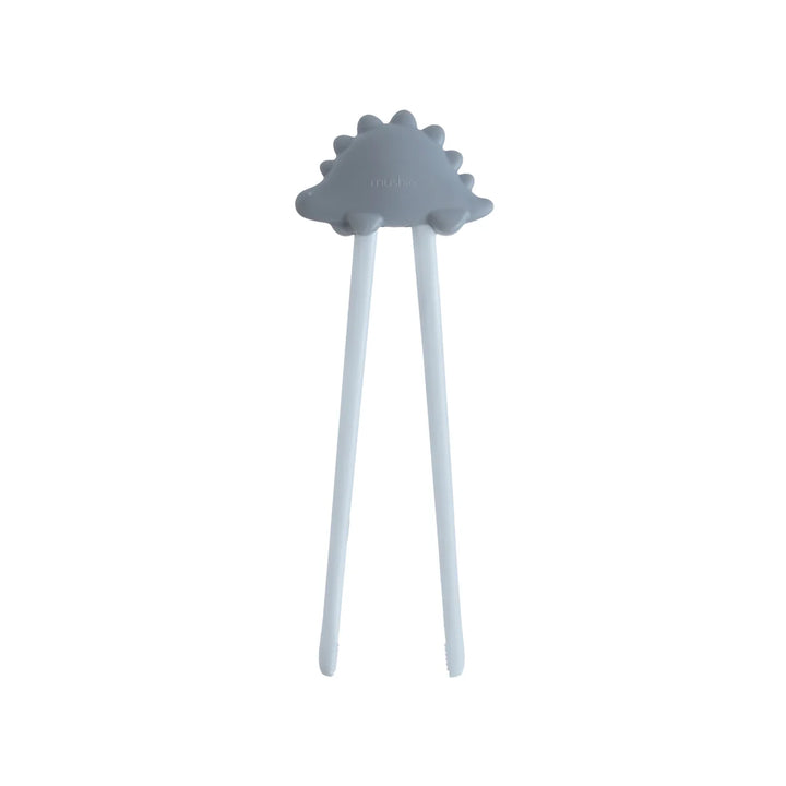 Mushie Training Chopsticks in Tradewinds - dishwasher-safe learner chopsticks for toddler mealtime independence