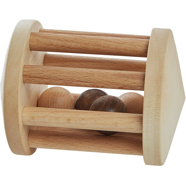 woodenstory natural wood rattle toy for babies