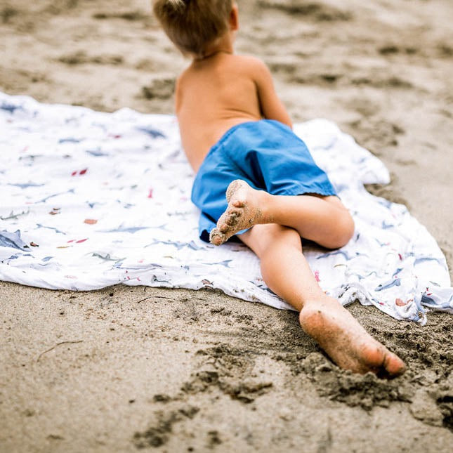 Little Unicorn Shark 2 Cotton Muslin Swaddle Blanket 3 Pack, versatile muslin swaddle for babies