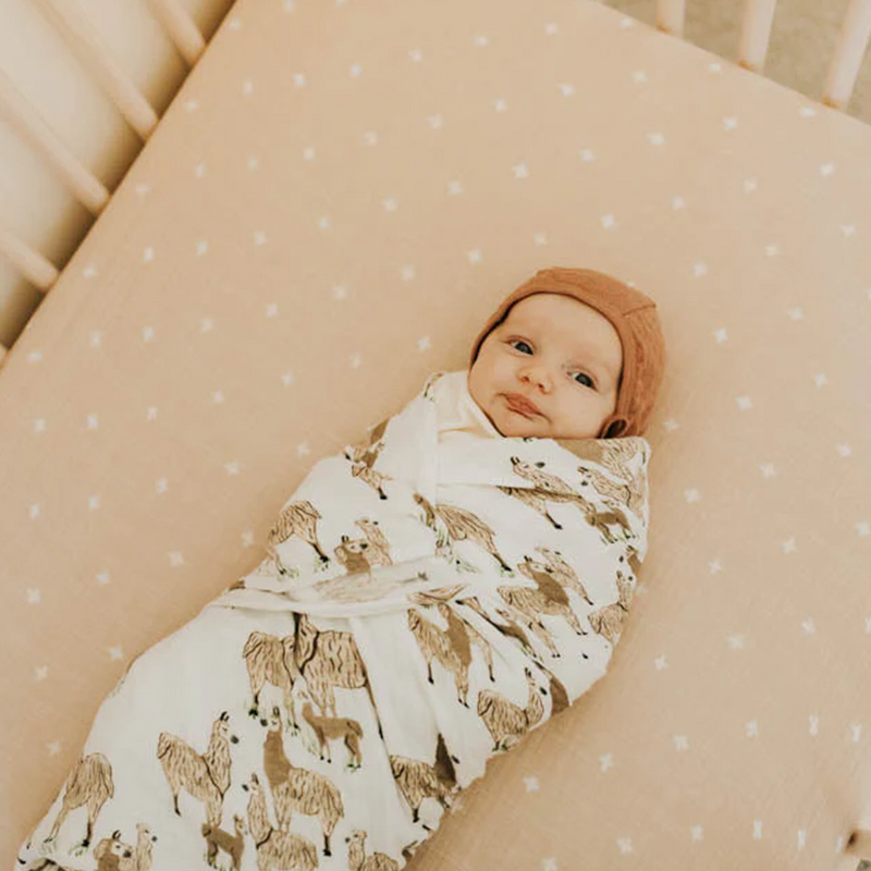 Muslin for swaddling by Little Unicorn, Llama Llama pattern, perfect muslin swaddle blankets.