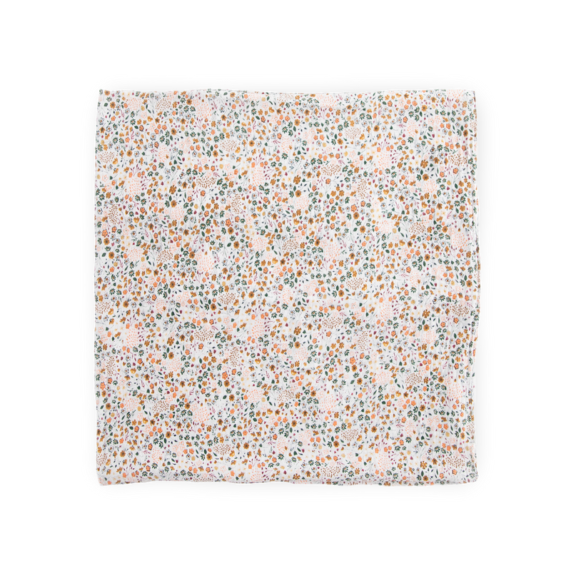 Cozy Cotton Muslin Swaddle Blanket – Pressed Petals from Little Unicorn, ideal as a swaddling muslin blanket.