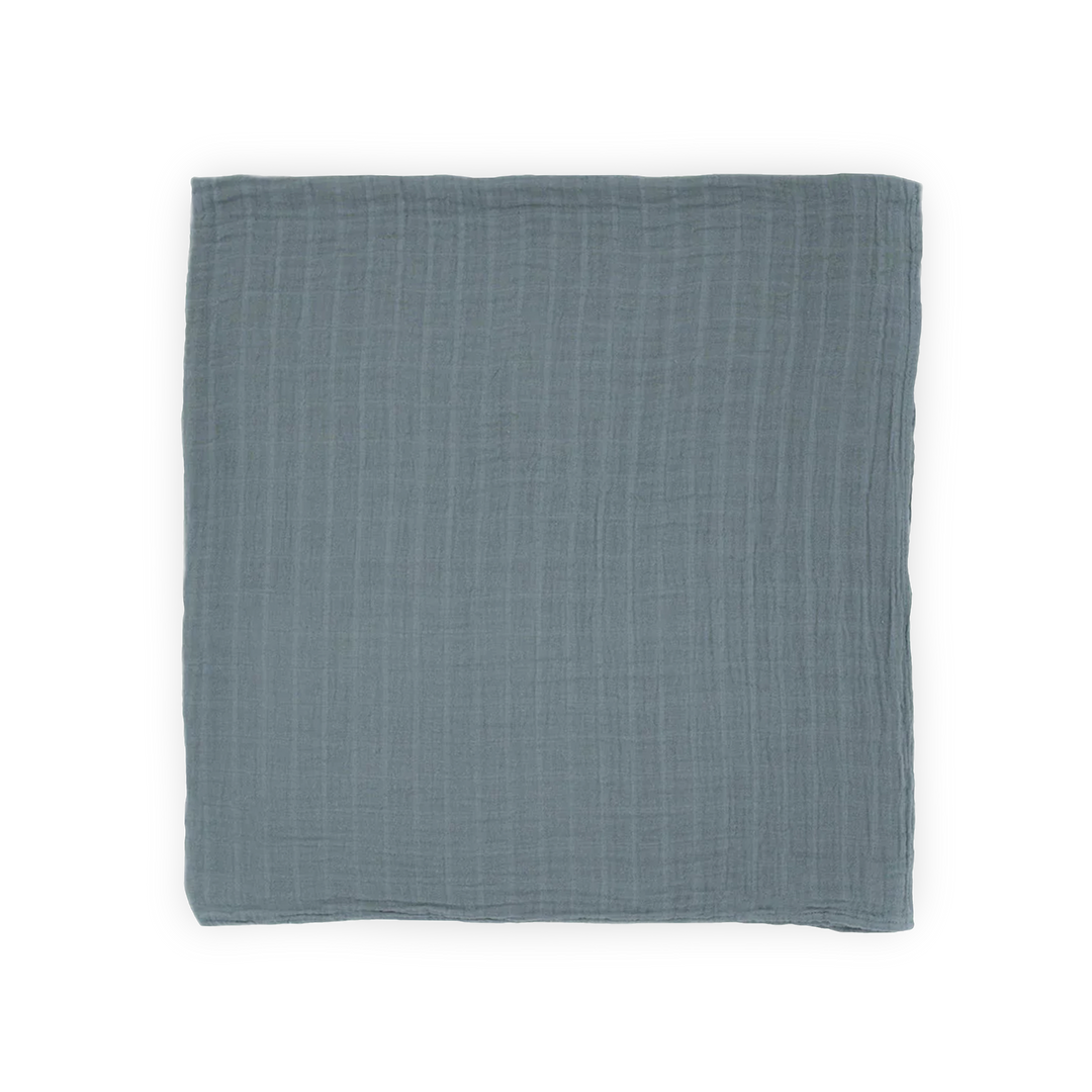 Wrap your baby in comfort with this Little Unicorn muslin swaddle in Sea print.