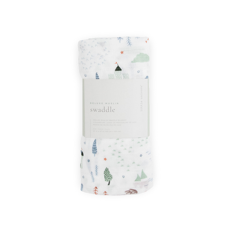 Infant-friendly Little Unicorn Deluxe Muslin Swaddle Blanket - Dragon Days, muslin blankets baby
