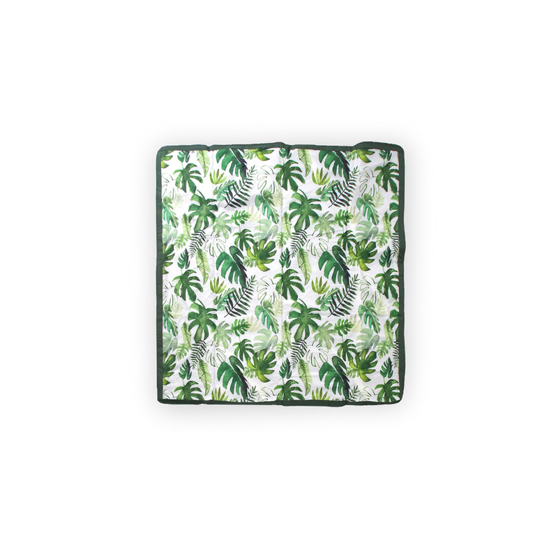 Tropical Leaf Outdoor Blanket by Little Unicorn, a soft outdoor throw blanket ideal for backyard fun or travel.