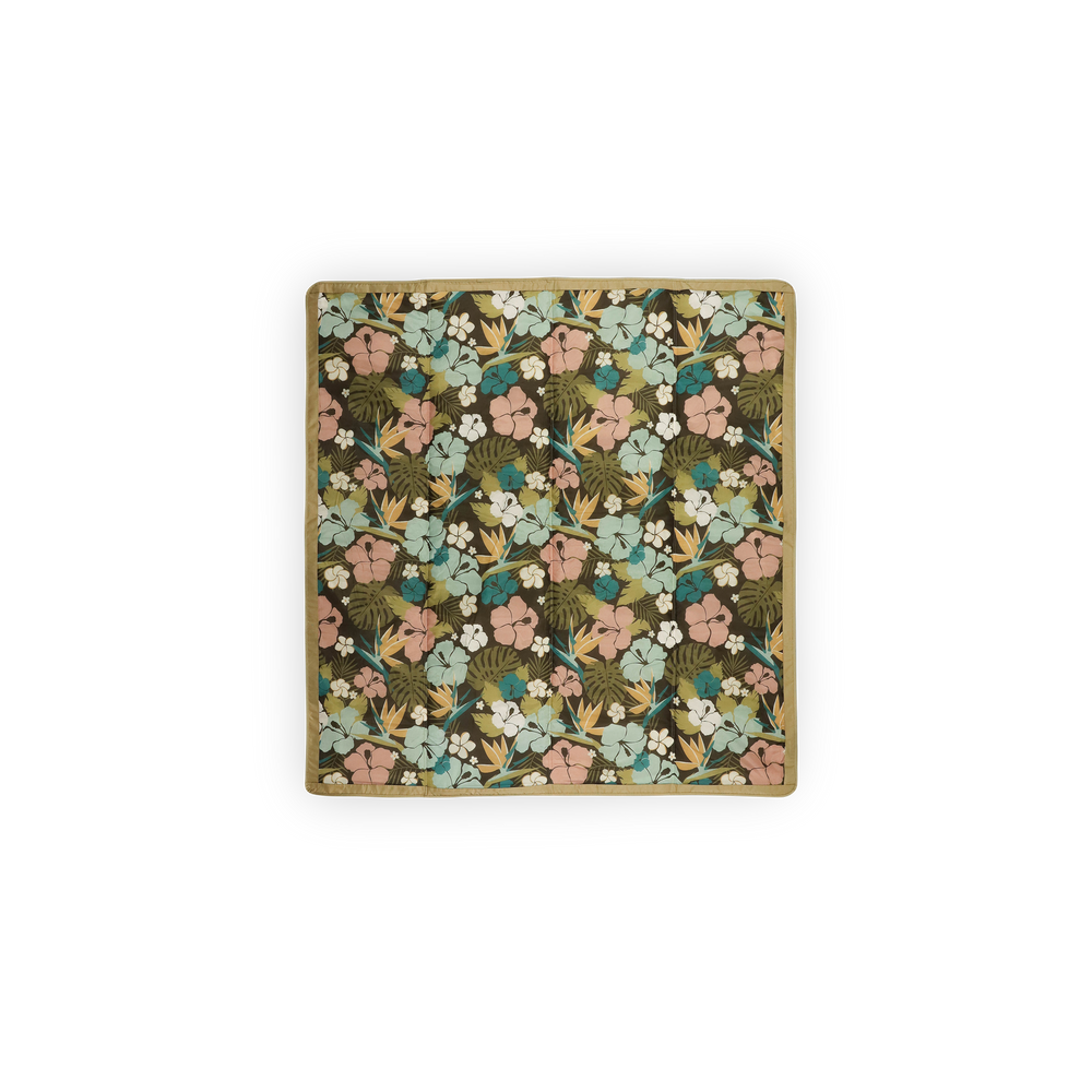 Hibiscus Outdoor Blanket by Little Unicorn, a cozy outdoor throw blanket ideal for backyard play or travel.