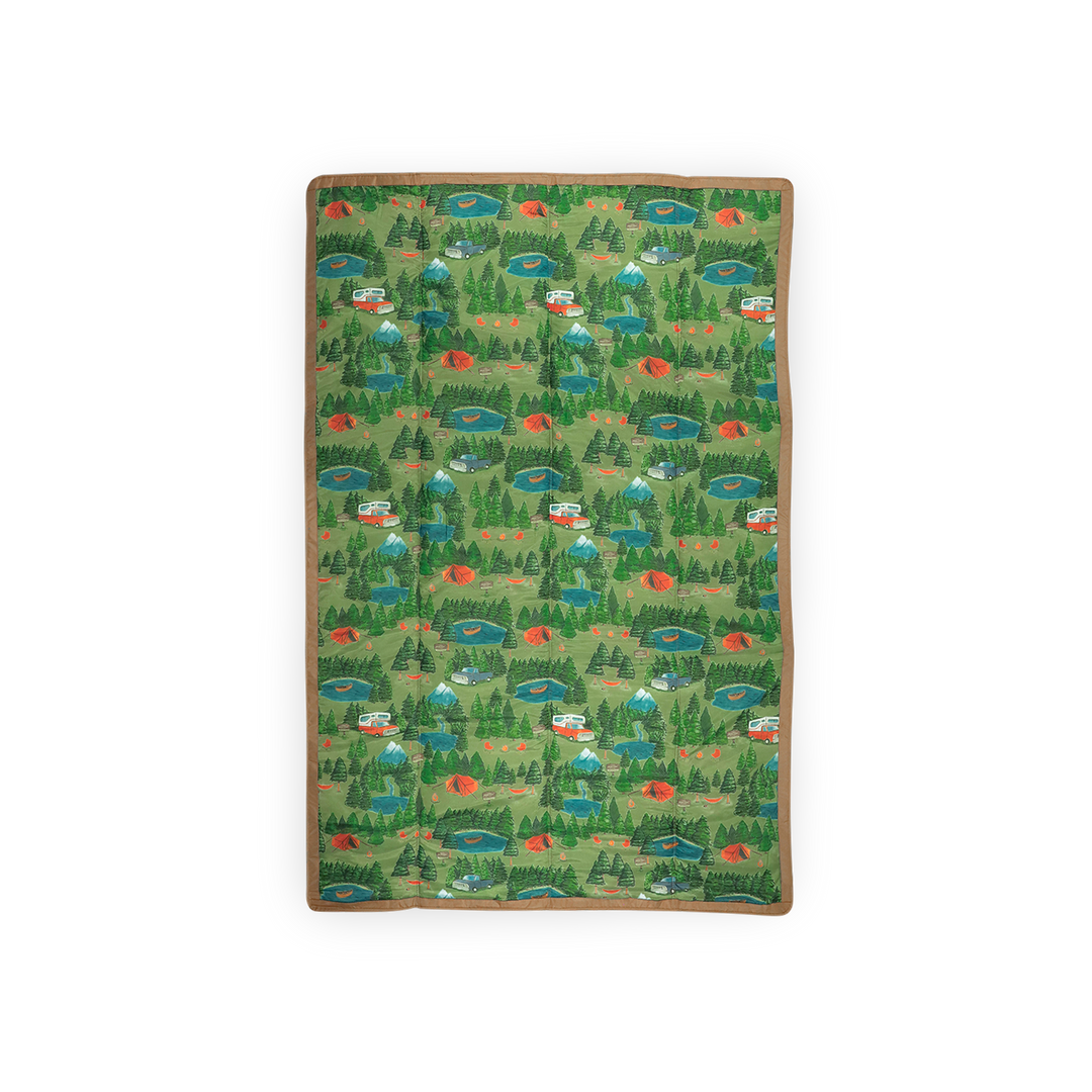 Spread out Little Unicorn Outdoor Blanket - Camp, versatile outdoor throw blanket for backyard or beach use