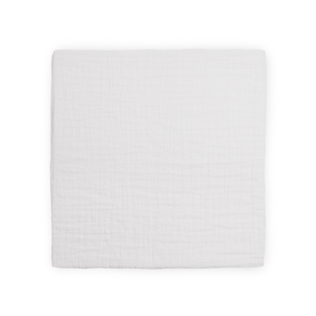 Gentle infant muslin blankets by Little Unicorn, Organic Cotton Muslin Swaddle Blanket in White.