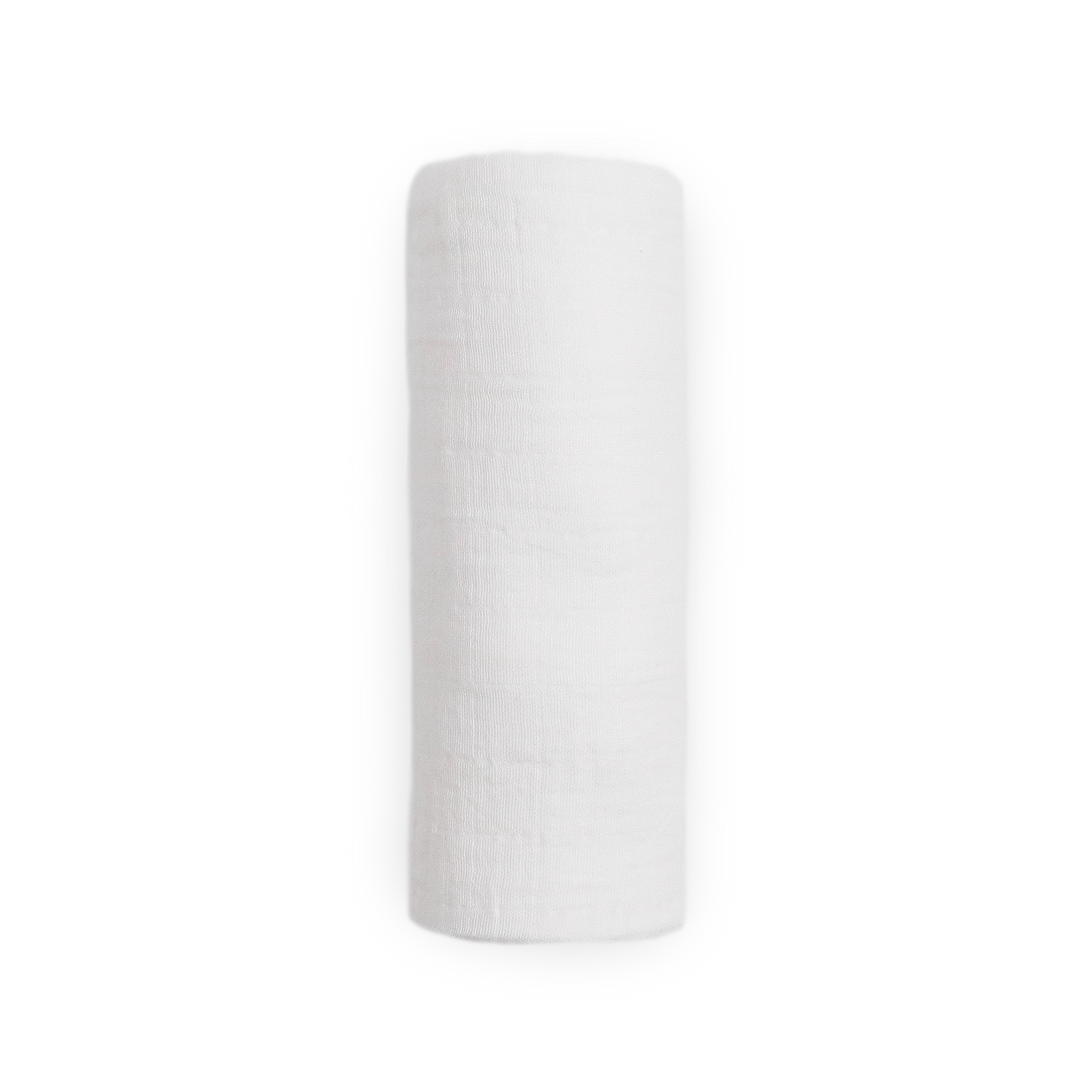 Little Unicorn White Muslin Swaddle Blanket, ideal swaddling muslin blanket for babies.