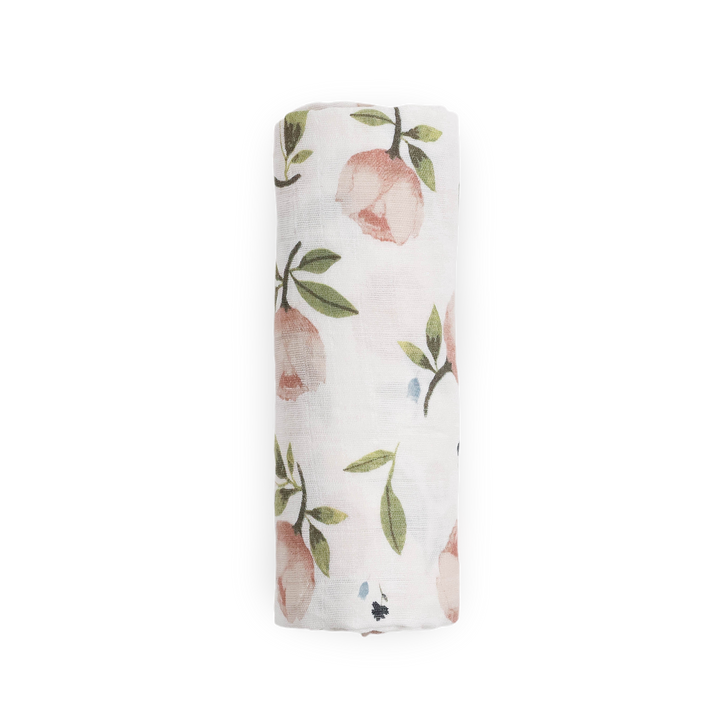 Little Unicorn Watercolor Floret Muslin Swaddle Blanket, ideal swaddling muslin blanket for babies.