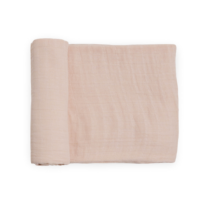 Little Unicorn Organic Cotton Muslin Swaddle Blanket in Rosie, soft baby blanket for newborns.