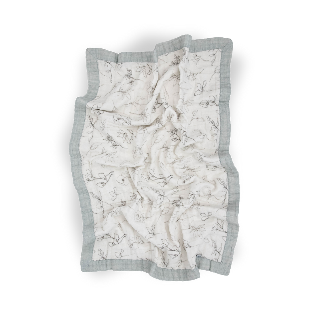 Beautifully designed Little Unicorn Organic Cotton Muslin Baby Quilt - Pencil Floral, crafted from breathable cotton for a premium muslin quilt.