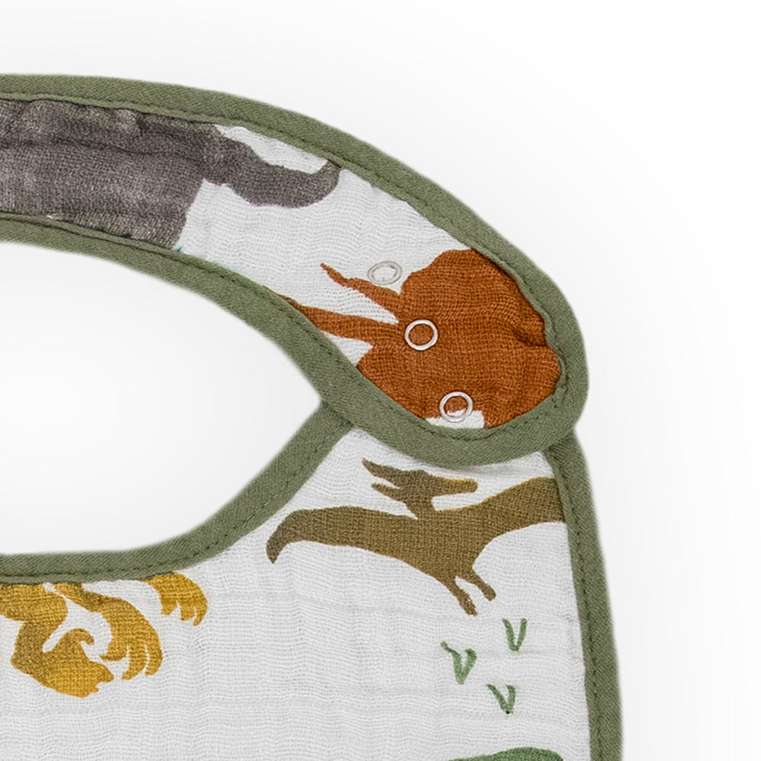 Dino Friends 2 Bib Set from Little Unicorn, stylish and practical bib for baby