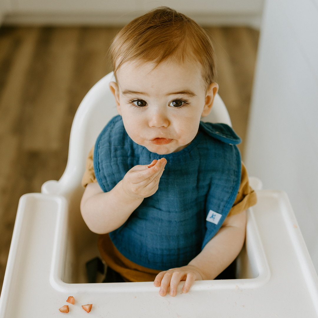 Three-piece baby bib set by Little Unicorn - Dino Friends 2, perfect bib for baby