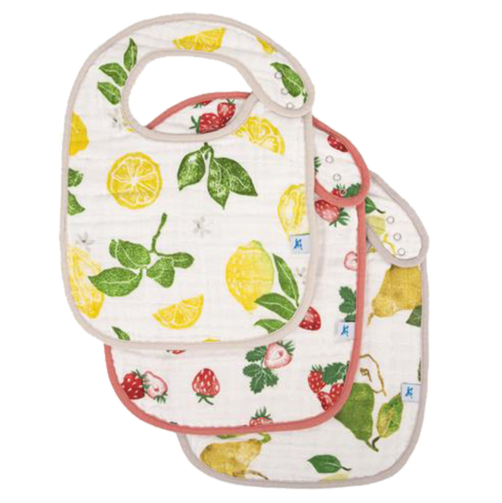 Little Unicorn Bibs Fruit Stand Bibs for Babies playful and colorful bibs inspired by fruit stands