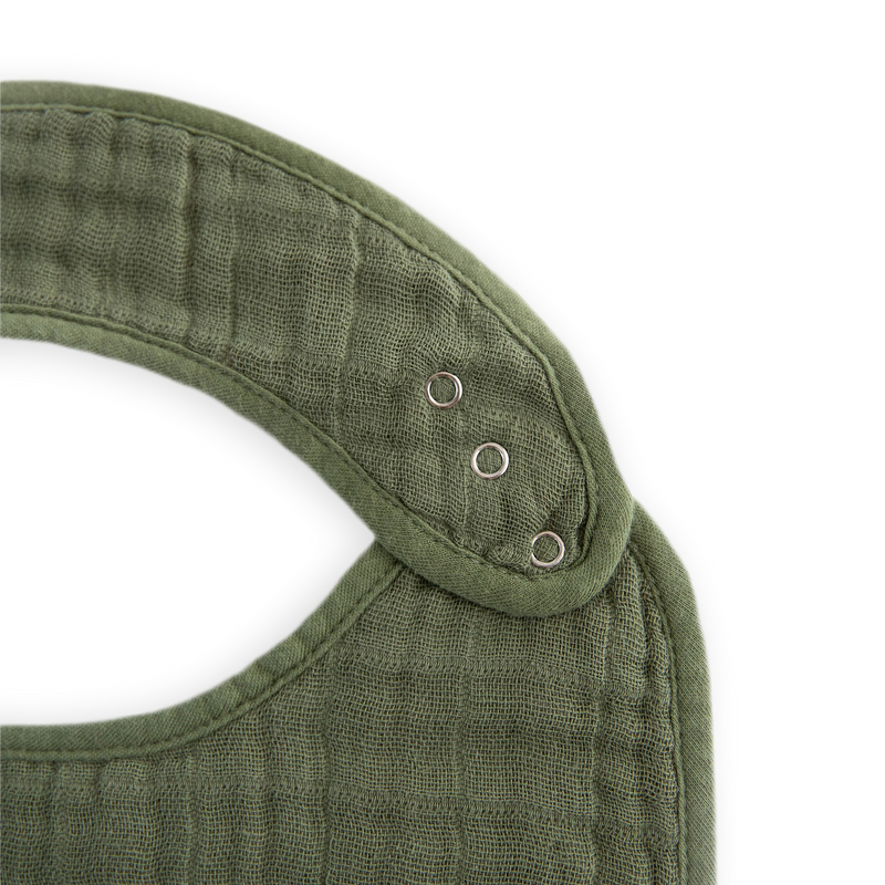 Soft muslin bibs in Fern 2 by Little Unicorn, ideal for baby boys or girls