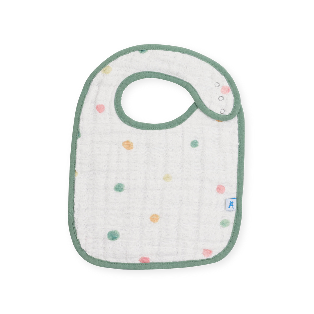 Stacked Little Unicorn Cotton Muslin Classic Bib 3 Pack - Party Animals showcasing charming animal prints, cute baby boy bibs.