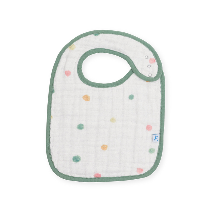 Stacked Little Unicorn Cotton Muslin Classic Bib 3 Pack - Party Animals showcasing charming animal prints, cute baby boy bibs.