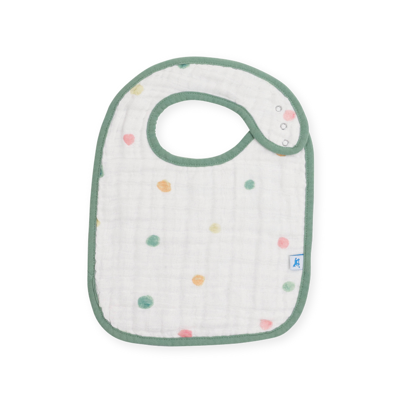 Stacked Little Unicorn Cotton Muslin Classic Bib 3 Pack - Party Animals showcasing charming animal prints, cute baby boy bibs.