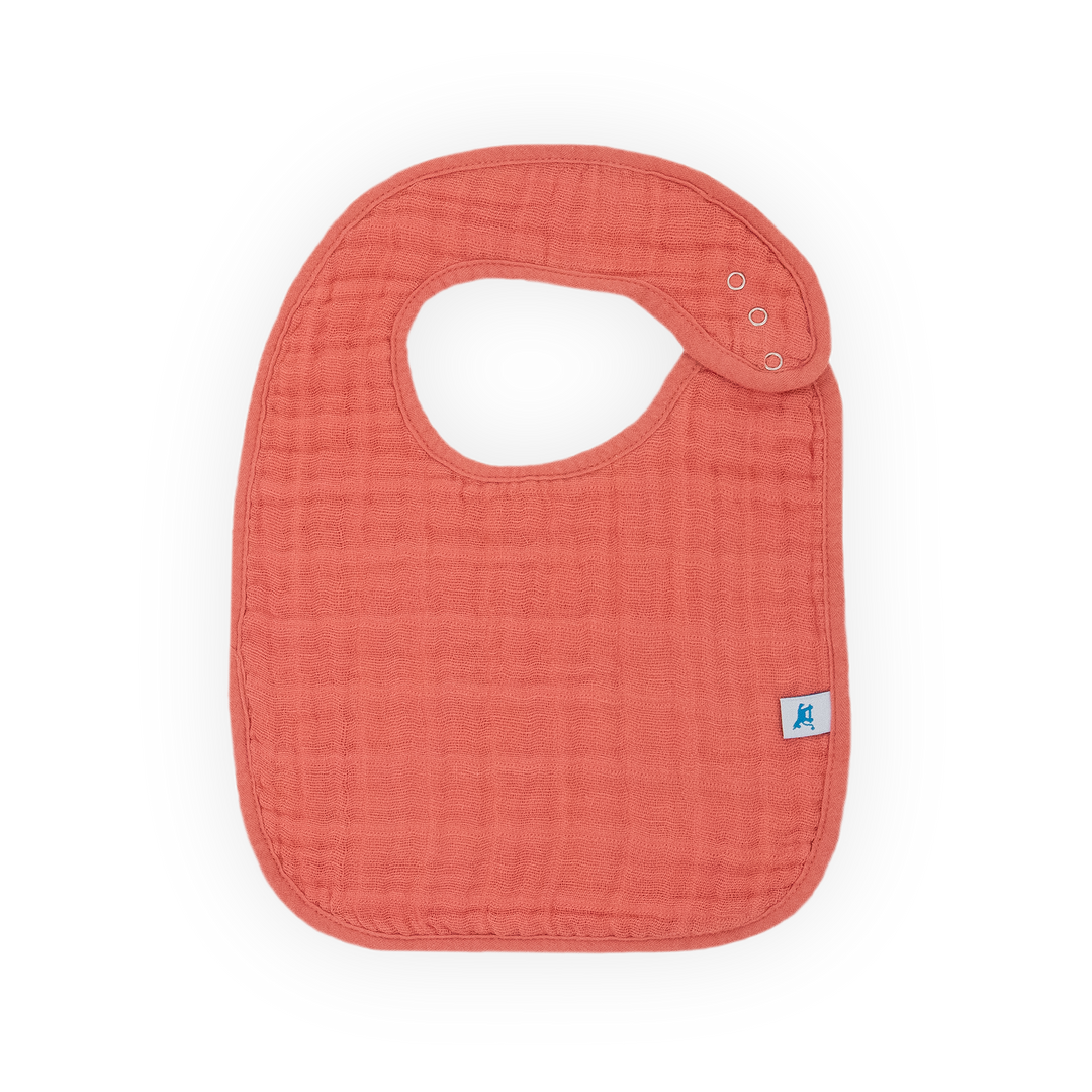 Cozy Little Unicorn Cotton Muslin Classic Bibs - Light Pink, bib for baby to keep clothes clean