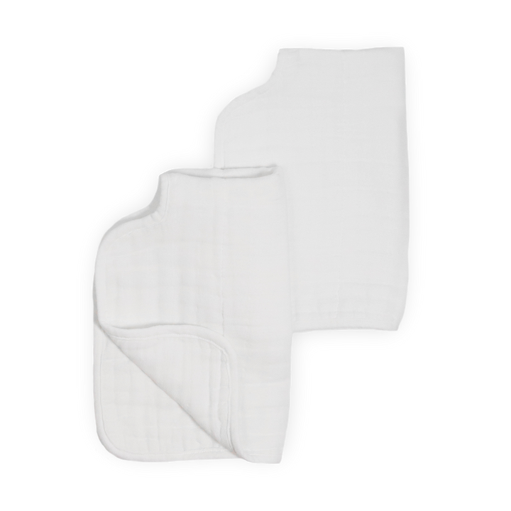 Keep your baby clean with Little Unicorn Organic Cotton Muslin Burp Cloth 2 Pack - White + White, nice burp cloths.