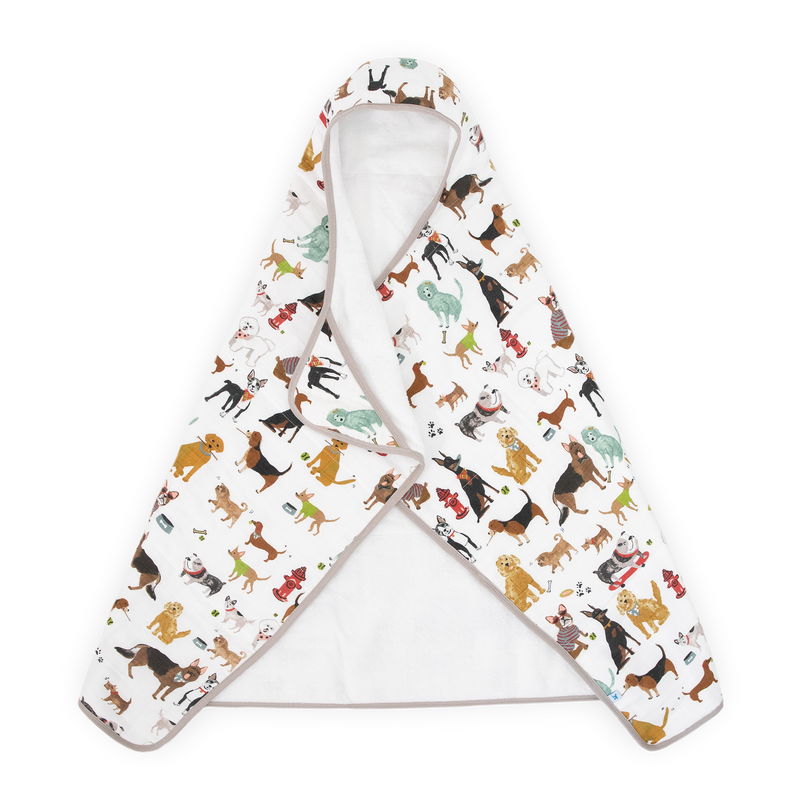 Little Unicorn Toddler Hooded Towel - Woof, soft baby towels for bath time