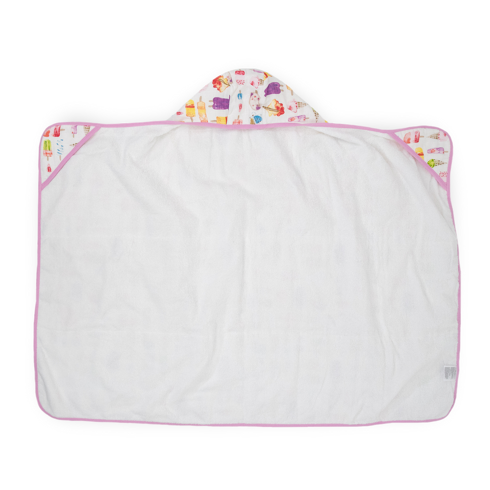 Brain Freeze hooded baby towel by Little Unicorn, cozy and absorbent for toddlers