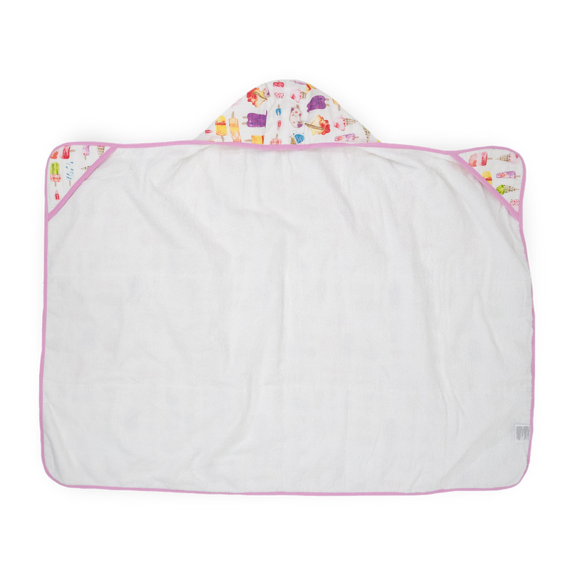 Brain Freeze hooded baby towel by Little Unicorn, cozy and absorbent for toddlers