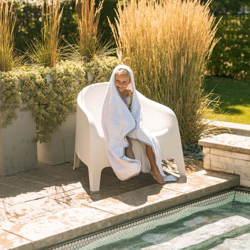 Little Unicorn Toddler Hooded Towel - Unicorn Stripe, hooded towels for babies in fun stripe pattern