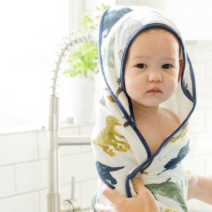 Little Unicorn Hooded Towels for Babies, Dino Friends design baby hooded towel for toddlers