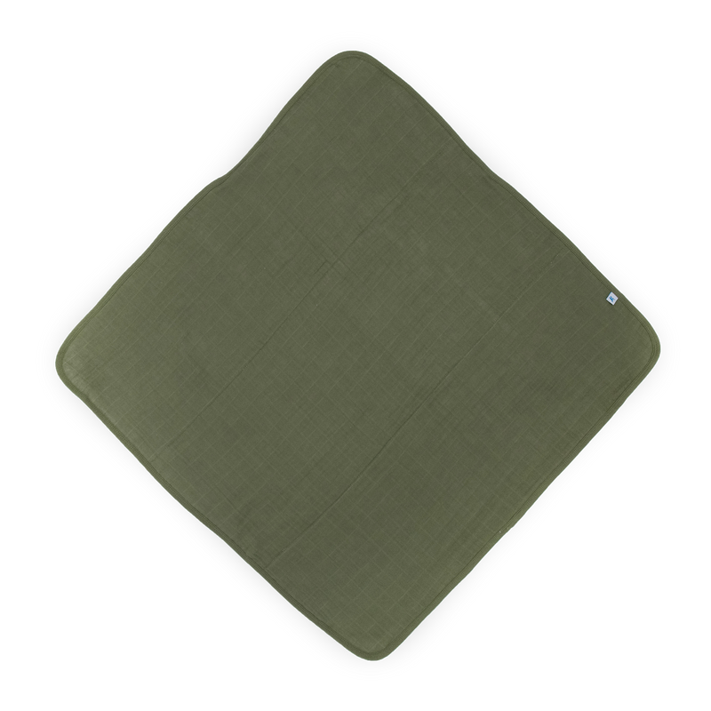 Little Unicorn Infant Hooded Towel - Fern featuring leafy fern design, soft baby bath towel for newborns