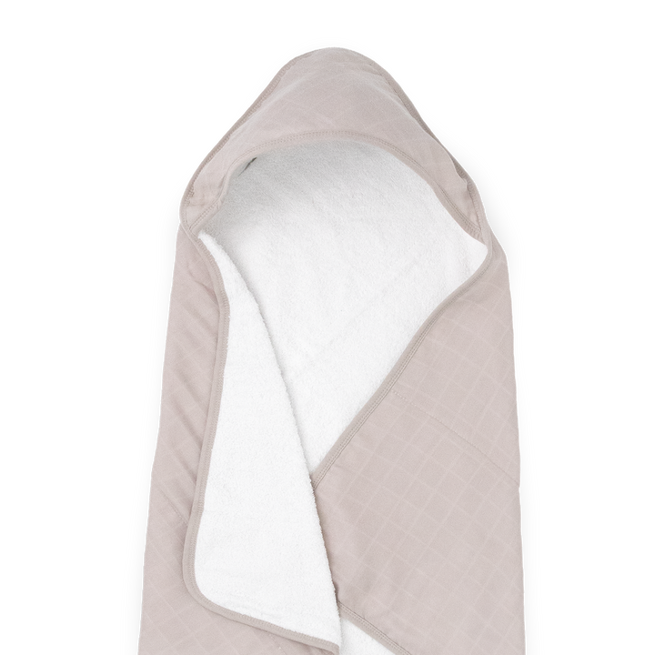 Absorbent baby hooded towel from Little Unicorn, Infant Hooded Towel - Porpoise, keeps babies comfy and cozy after bath