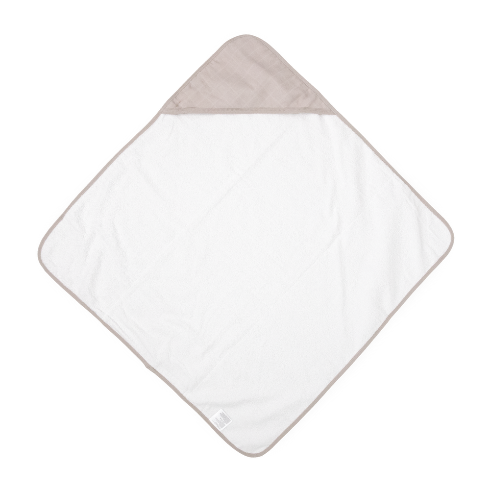 Cozy hooded baby towel by Little Unicorn, Infant Hooded Towel - Porpoise, perfect for keeping infants warm after bath