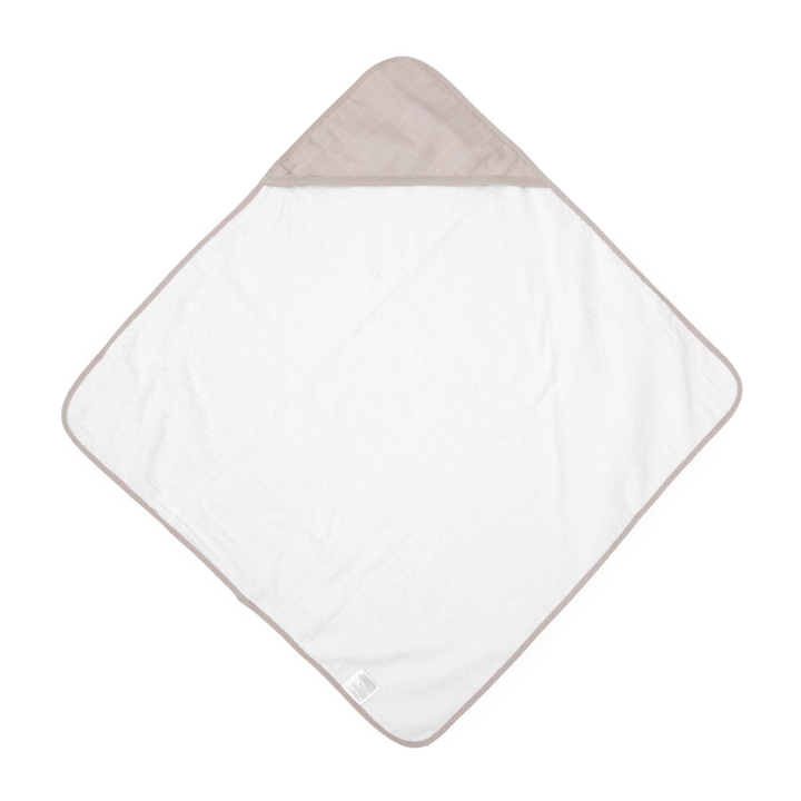 Cozy hooded baby towel by Little Unicorn, Infant Hooded Towel - Porpoise, perfect for keeping infants warm after bath