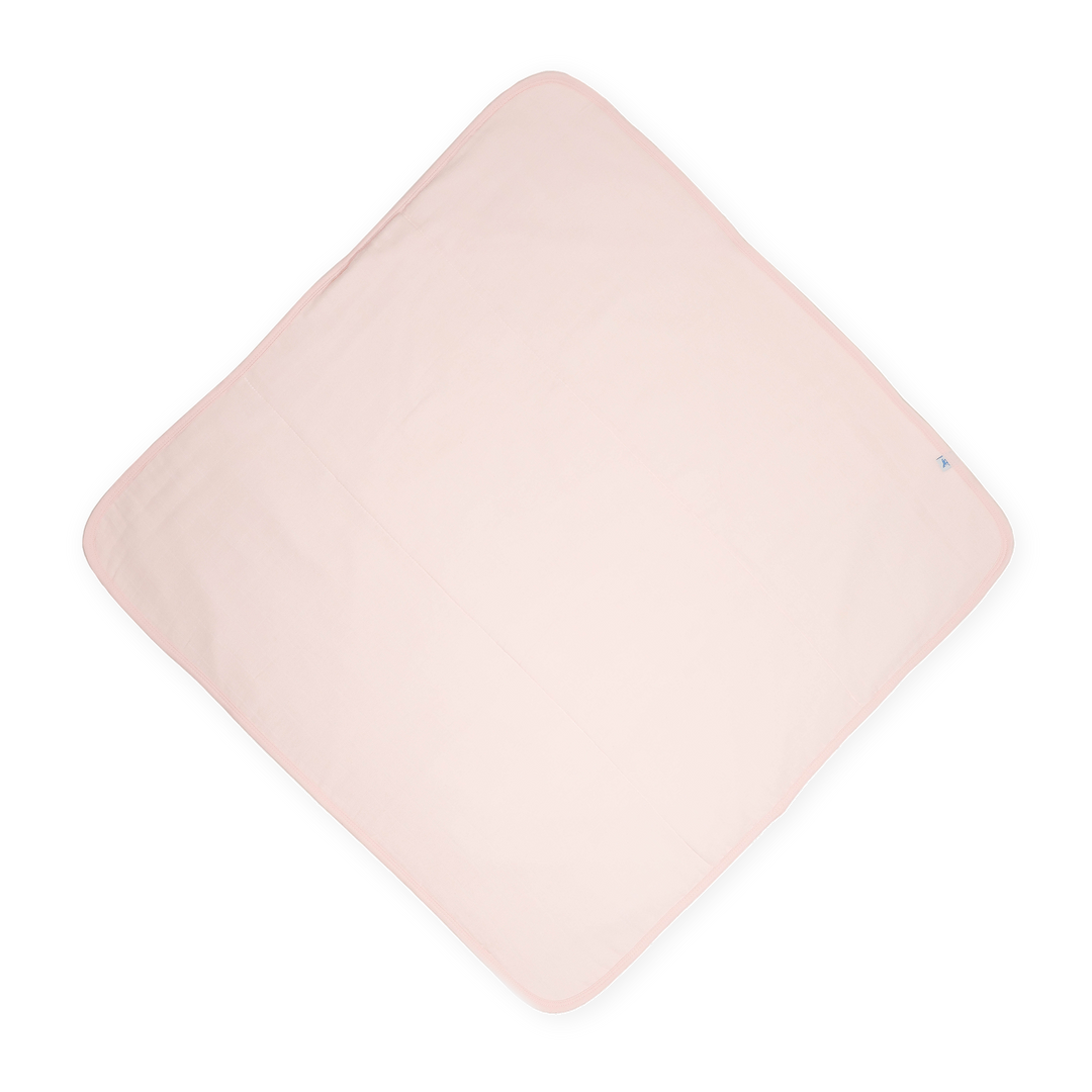 Little Unicorn Infant Hooded Towel - Light Pink featuring simple light pink design, soft baby bath towel for newborns