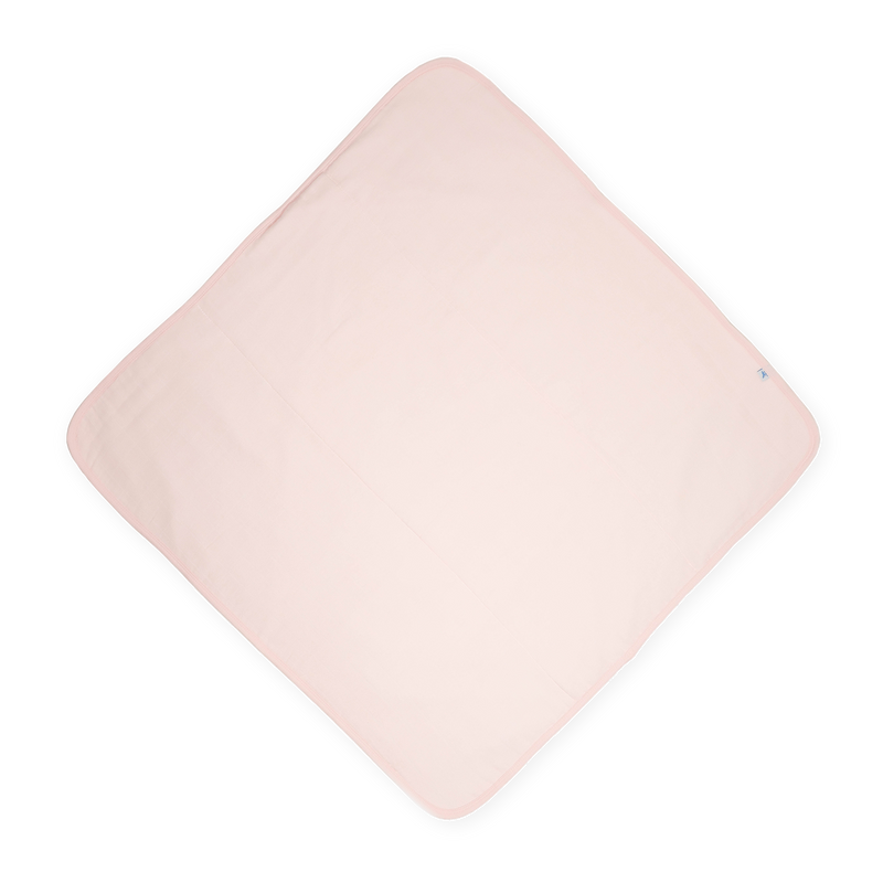 Little Unicorn Infant Hooded Towel - Light Pink featuring simple light pink design, soft baby bath towel for newborns