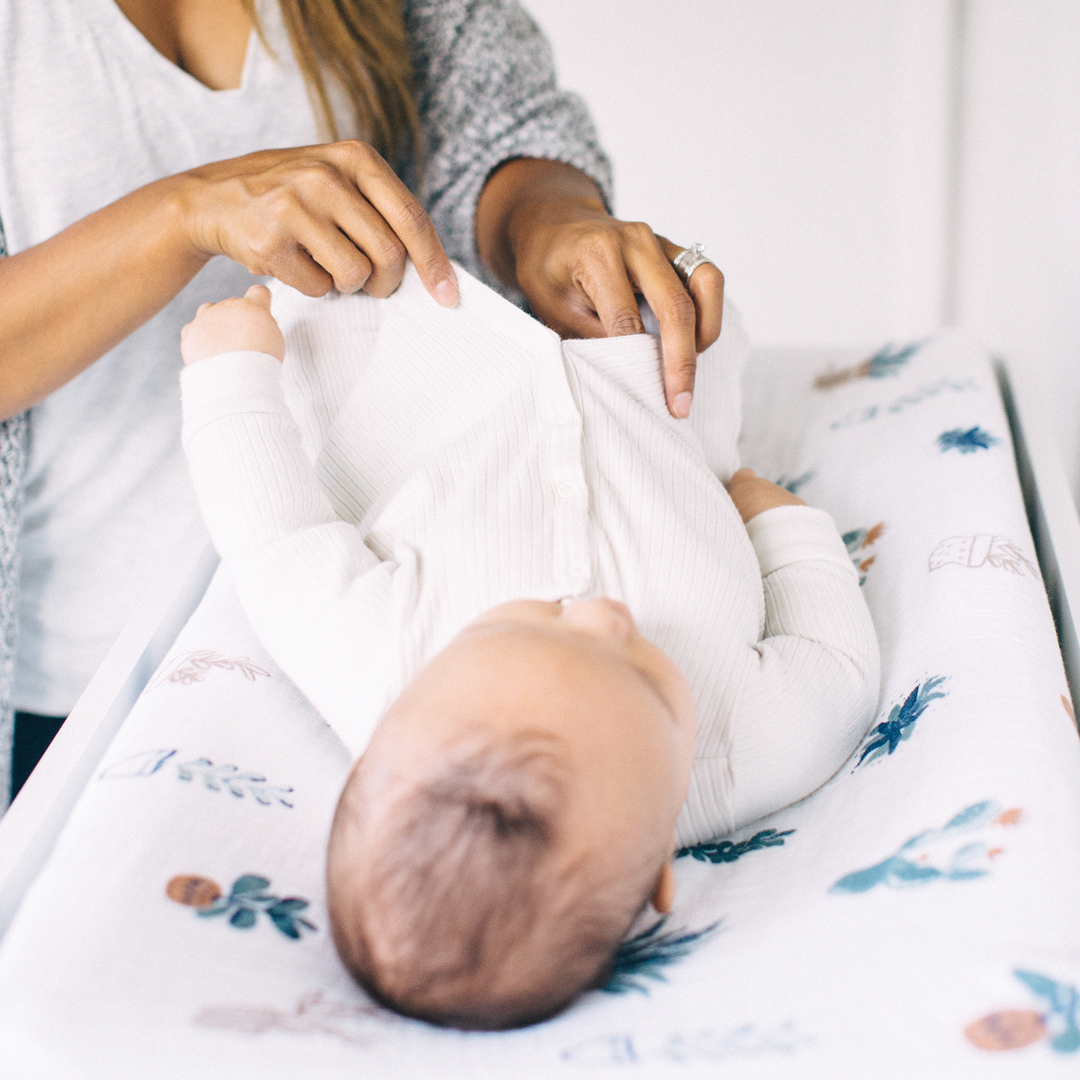 Durable Little Unicorn Cotton Muslin Changing Pad Cover - Prickle Pots, perfect for baby changing pad