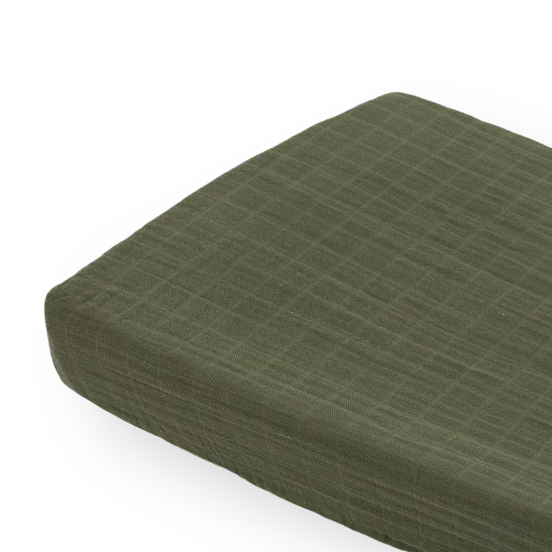 Little Unicorn Cotton Muslin Changing Pad Cover - Fern, soft cover for baby changing pad