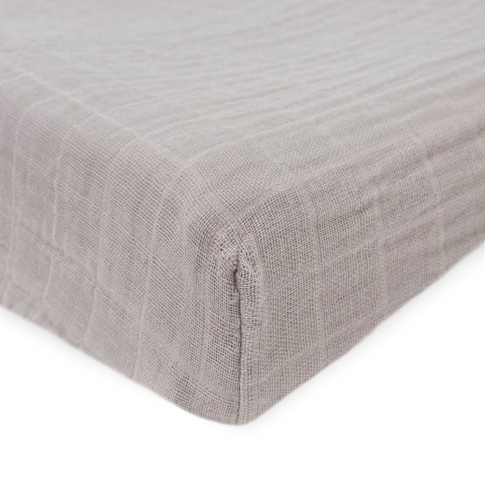 Cotton Muslin Changing Pad Cover - Porpoise by Little Unicorn for baby changing pad