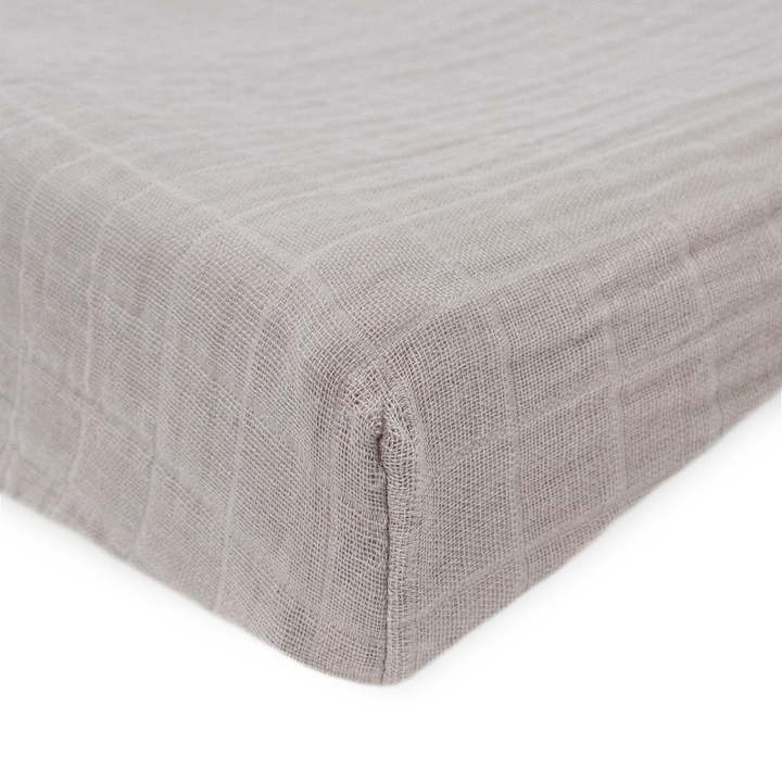 Cotton Muslin Changing Pad Cover - Porpoise by Little Unicorn for baby changing pad