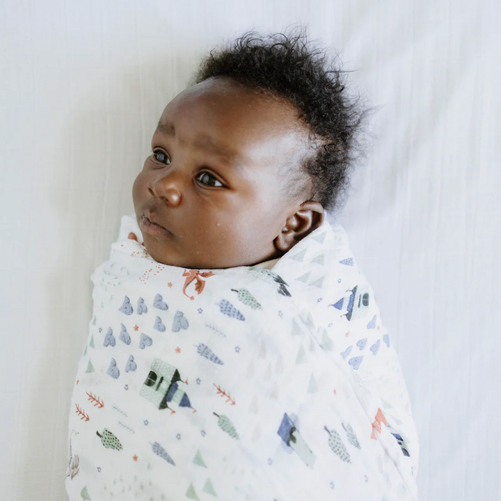 Soft and cozy Little Unicorn Organic Cotton Muslin Crib Sheet - White, premium organic crib sheets for everyday use