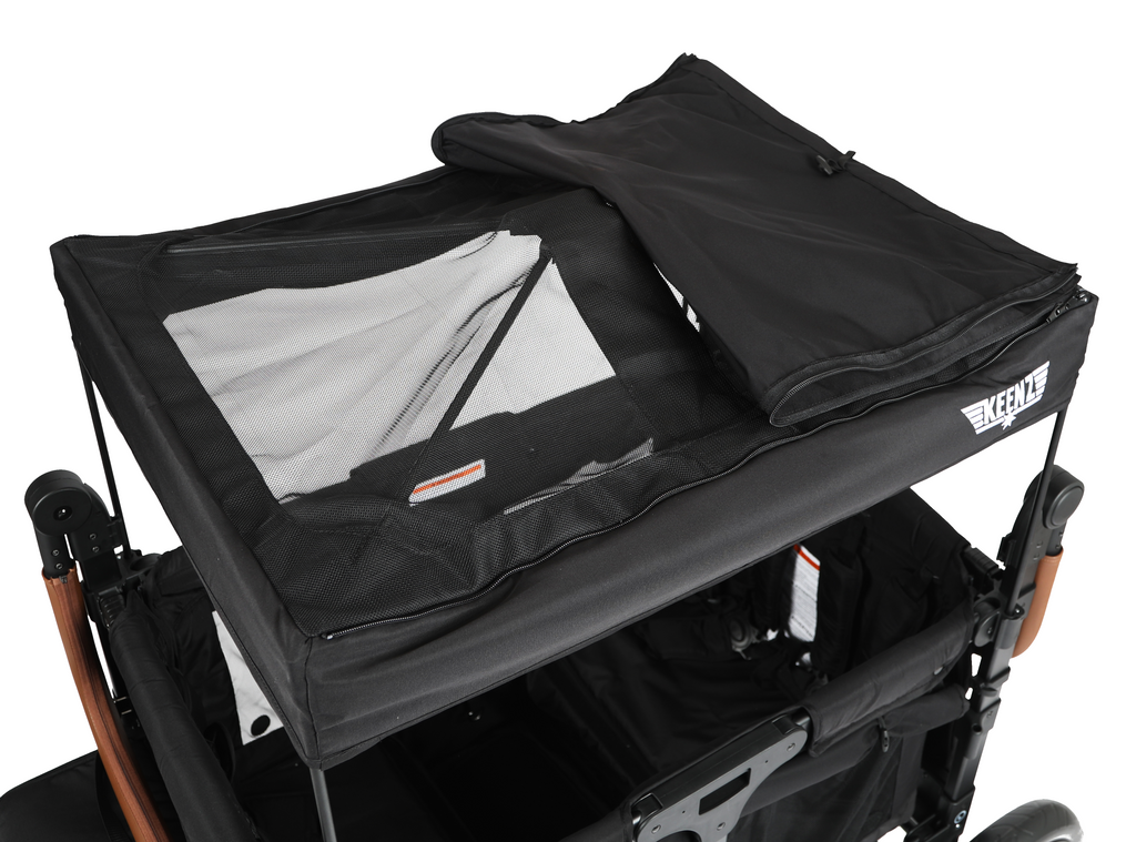 Keenz DUO stroller wagon in Black