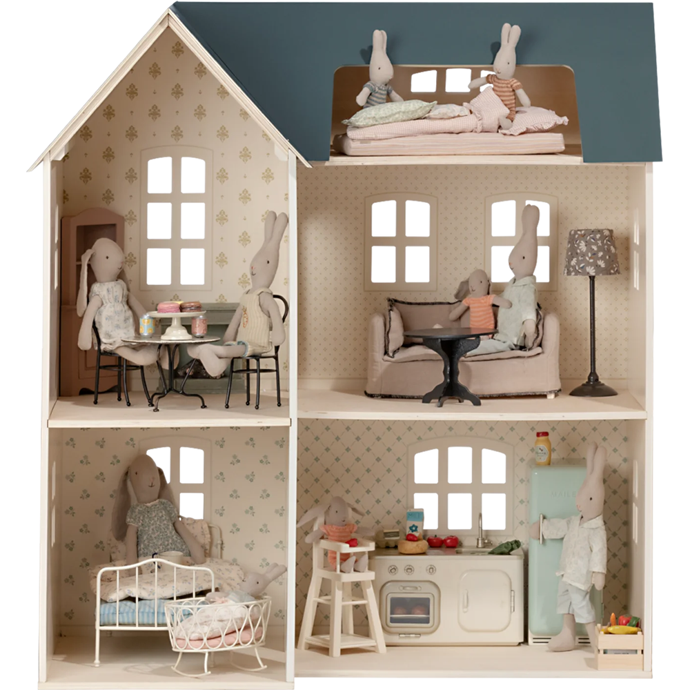 Maileg Mouse house Children's Luxury Two-Story Pretend Play Dollhouse