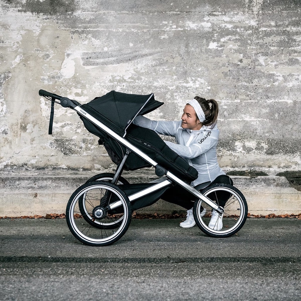 UPPAbaby Ridge Stroller with Piggyback with attached ride-along board for older children