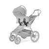 Thule Urban Glide stroller in soft beige with car seat adapters, great for easy travel.